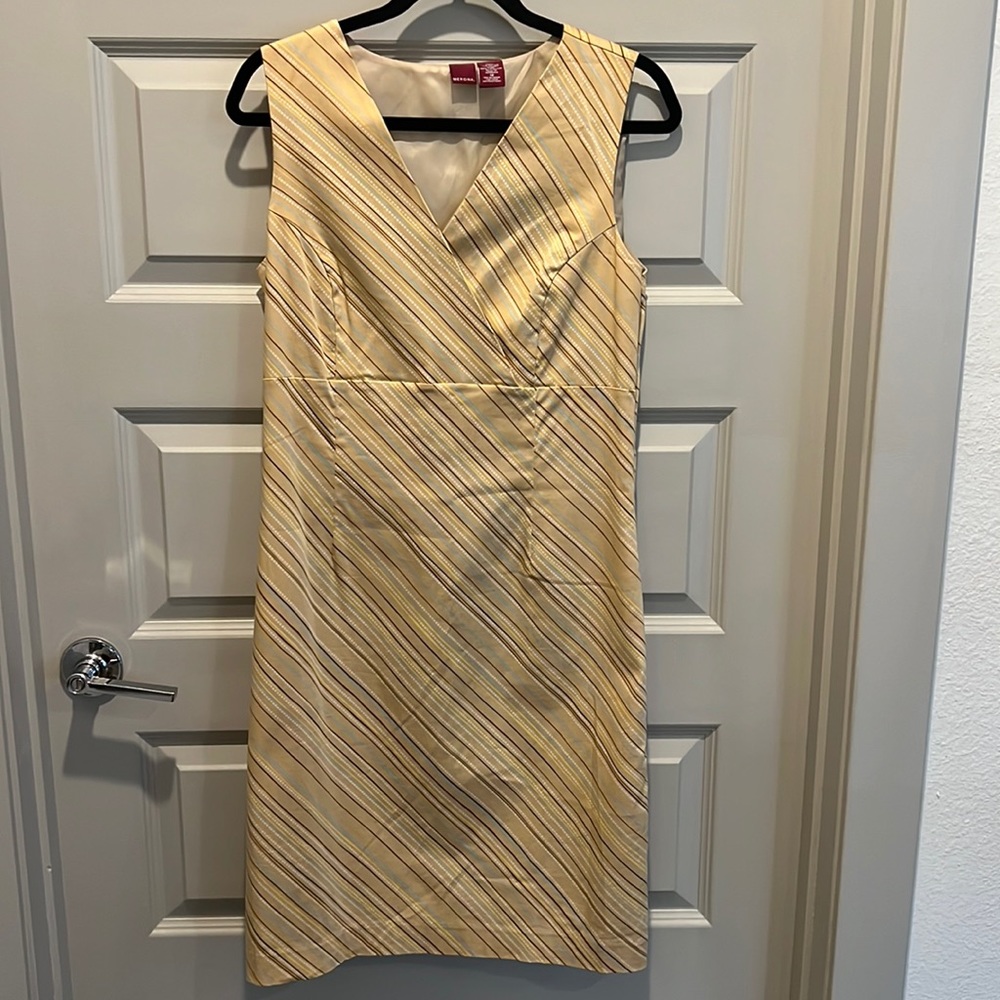 V-neck sleeveless striped Merona dress